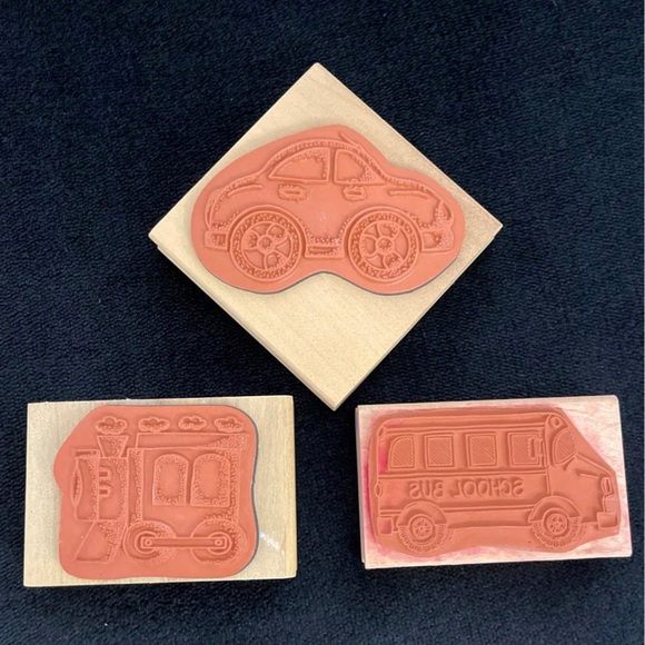 Rubber Stamps x 3 (Transportation) - Picture 4 of 5